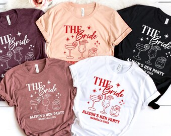 Custom Bridal Group Party T shirts,Team Bride Bridal Party Shirts,Personalised Matching Shirt,Tribe Bachelorette Hen Party Shirt,Bride Shirt