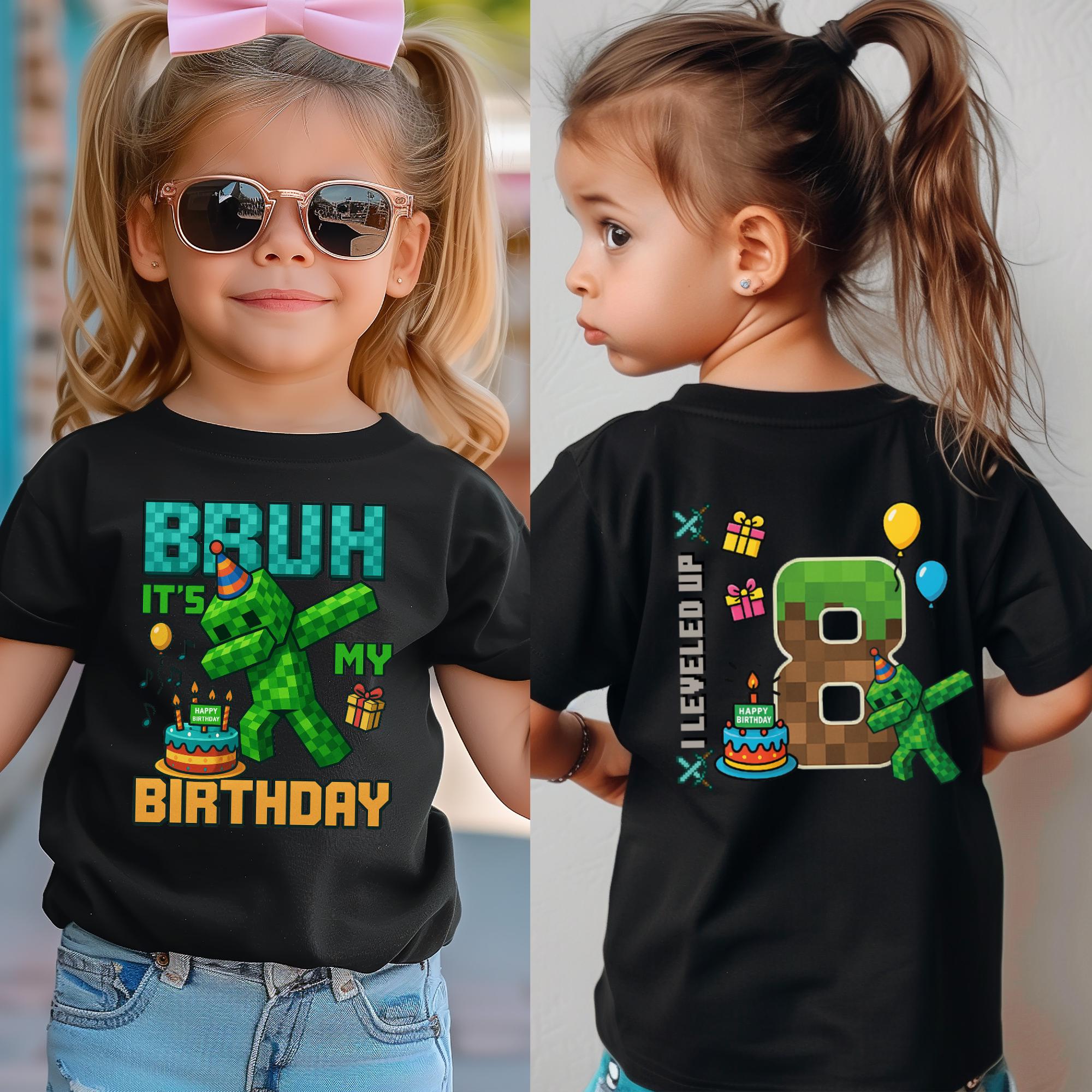 Video Game Bday Party Shirt,Birthday Boy Girl Shirt,Game Brithday Shirt,Gamer Birthday Party Shirt,Personalized Birthday Shirt for Kids,