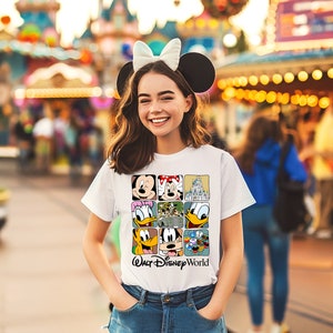 Retro Walt Disney World T-Shirt, Disney Vacation Shirt, Mickey And Friends Shirt, Retro Walt Disney Shirt, Disneyworld Shirt, Vintage Shirt image 1