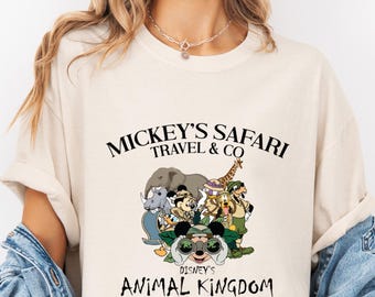 Comfort Color Vintage Disney Animal Kingdom Shirt,Disney Safari Mode Shirt,Funny Mickey And Friends T-shirt,Disney Vacation Holiday,