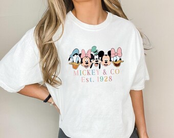 Comfort Family Disney Mickey and Co Shirt, Comfort Colors Christmas Shirt, Disney Mickey Shirt, Disney Friends Shirt, Disney Trip Shirt,