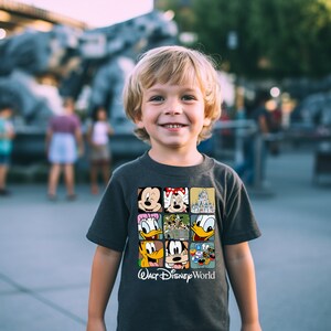 Retro Walt Disney World T-Shirt, Disney Vacation Shirt, Mickey And Friends Shirt, Retro Walt Disney Shirt, Disneyworld Shirt, Vintage Shirt image 3