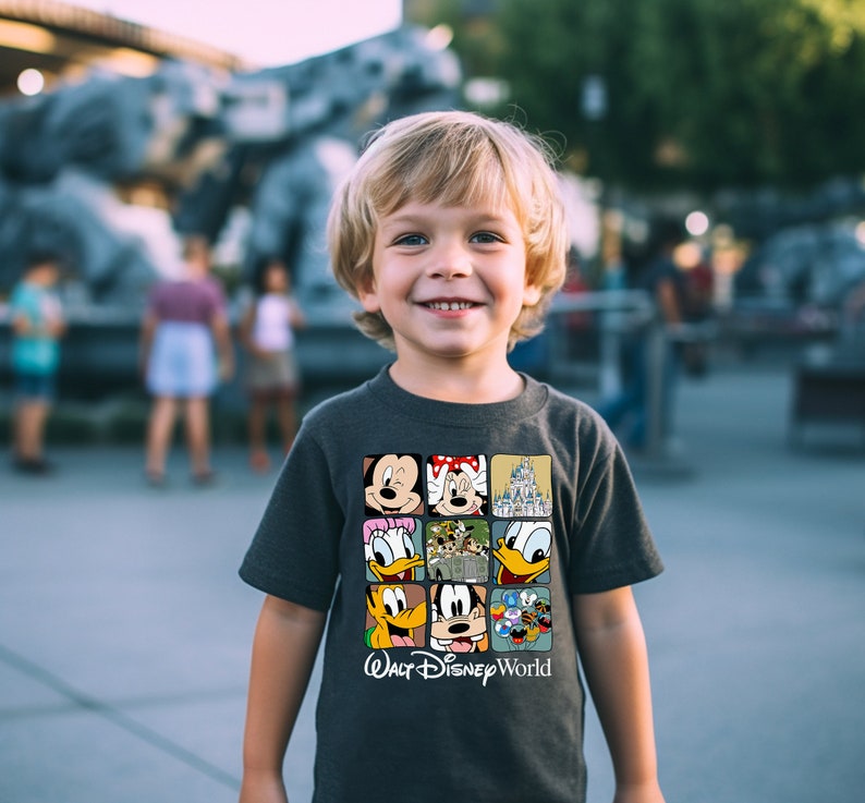 Retro Walt Disney World T-Shirt, Disney Vacation Shirt, Mickey And Friends Shirt, Retro Walt Disney Shirt, Disneyworld Shirt, Vintage Shirt image 3