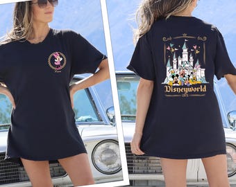 Comfort Custom Name Disneyworld Mickey And Minnie Trip Shirt,Retro Disneyworld Trip Tee,Disney Family Vacation Tee,Disney Family 2025 Shirts