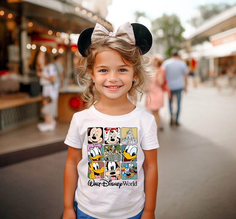 Retro Walt Disney World T-Shirt, Disney Vacation Shirt, Mickey And Friends Shirt, Retro Walt Disney Shirt, Disneyworld Shirt, Vintage Shirt image 4