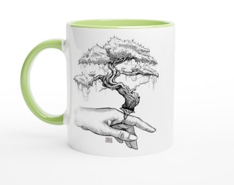 Ceramic Mug with Color Inside, Ring