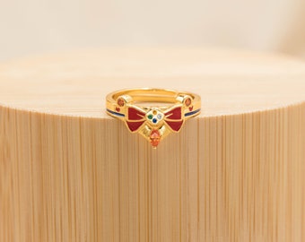 Anime Sailor Moon Hollow Out Vintage Ring Jewelry Gift New 