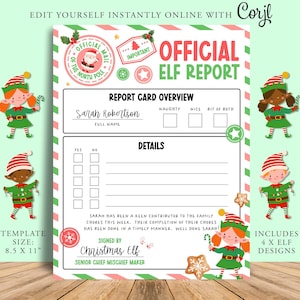 Boletins de DUENDE DE NATAL, Atividades de DUENDE DE NATAL, Ajudantes de Papai Noel DIY, Lista legal, Contagem regressiva de Natal, Para imprimir, Elfie