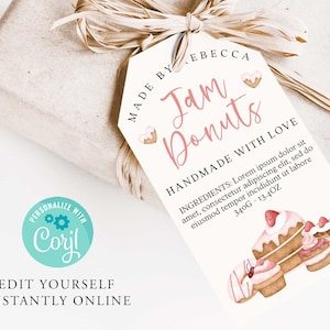 SWEET TREAT Baking Modèle d’étiquette cadeau modifiable, Étiquette de produit IMPRIMABLE, Étiquette cadeau modifiable, Étiquette vintage diy, Cookie, Étiquette de marché artisanal, Instantané
