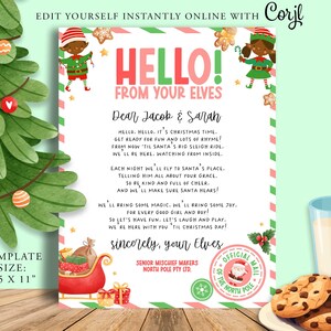 Carta de chegada do DUENDE DE NATAL, Atividades do DUENDE DE NATAL, Lista legal, Contagem regressiva de Natal, Carta de volta, Para imprimir, Elfie