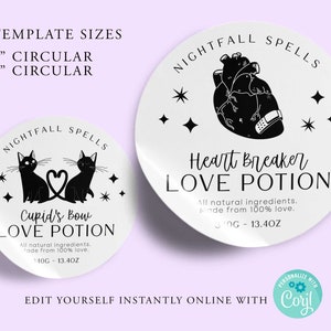Gold Witch Apothecary Labels, Magick Potion Ingredient Labels, Halloween  Labels, Printable Digital Collage Sheets 