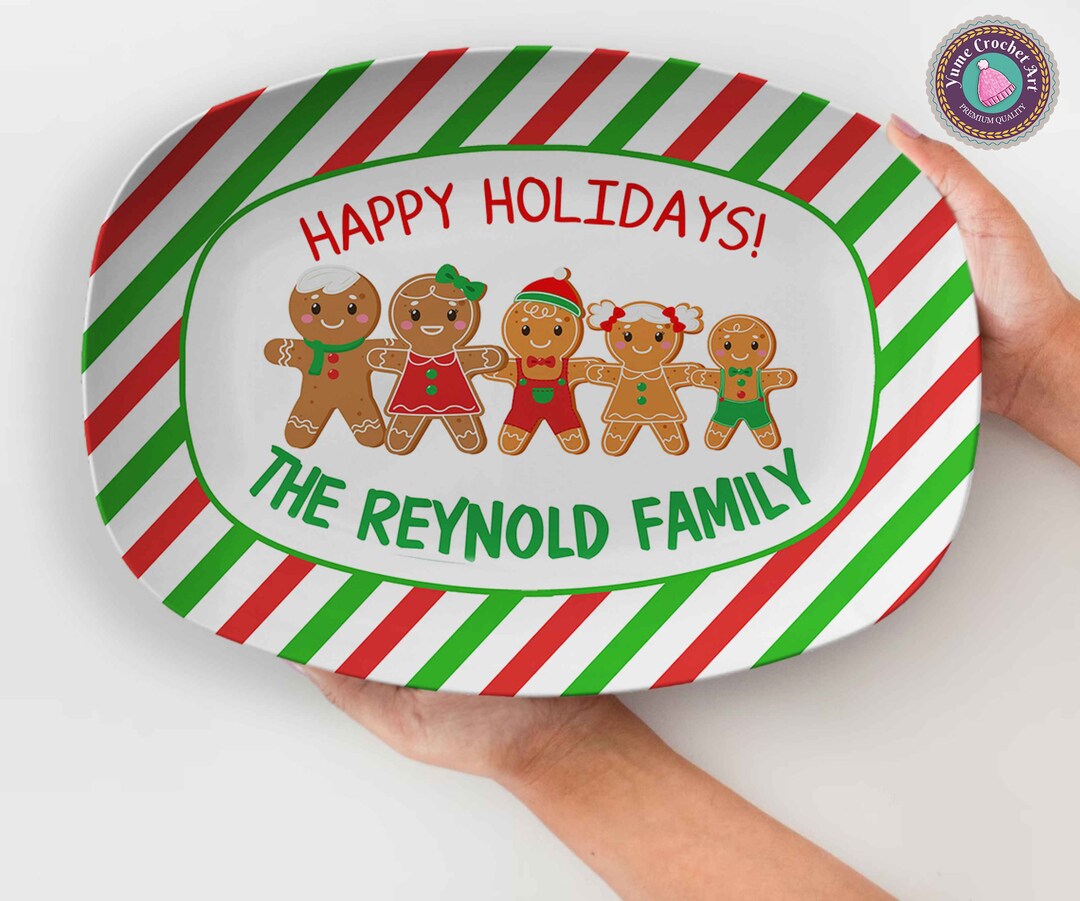 Personalized Christmas Platter Custom Serving Platter Etsy