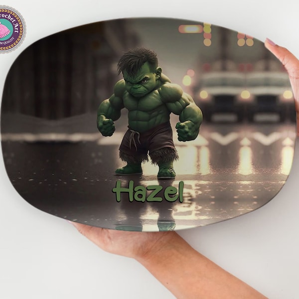 Hulk Dinner Plates Etsy