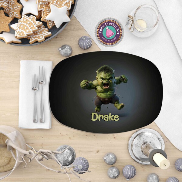 Hulk Plate Etsy