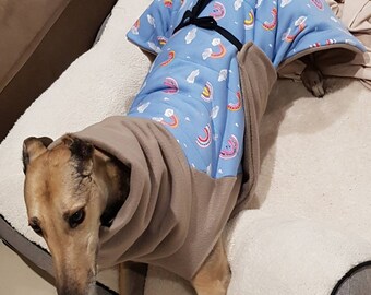 Greyhound coat with tummy warmer