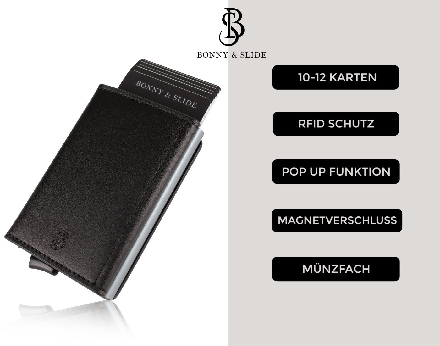 PORTA CARTE CREDITO SLim ® Portafoglio Porta Tessere Uomo Donna Rfid