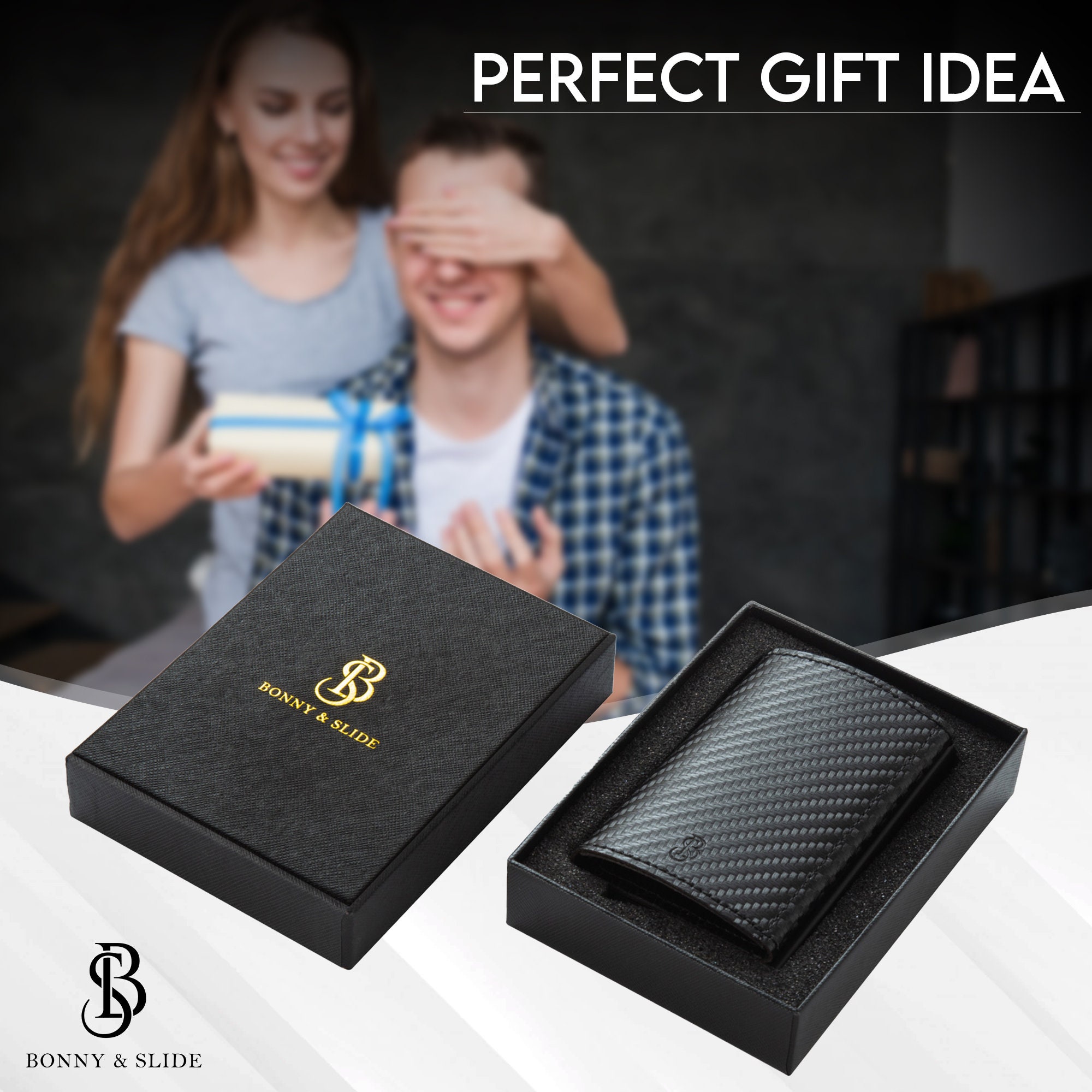 SUITEHOME Porta Carte di Credito | Portafoglio Uomo Slim con Rfid