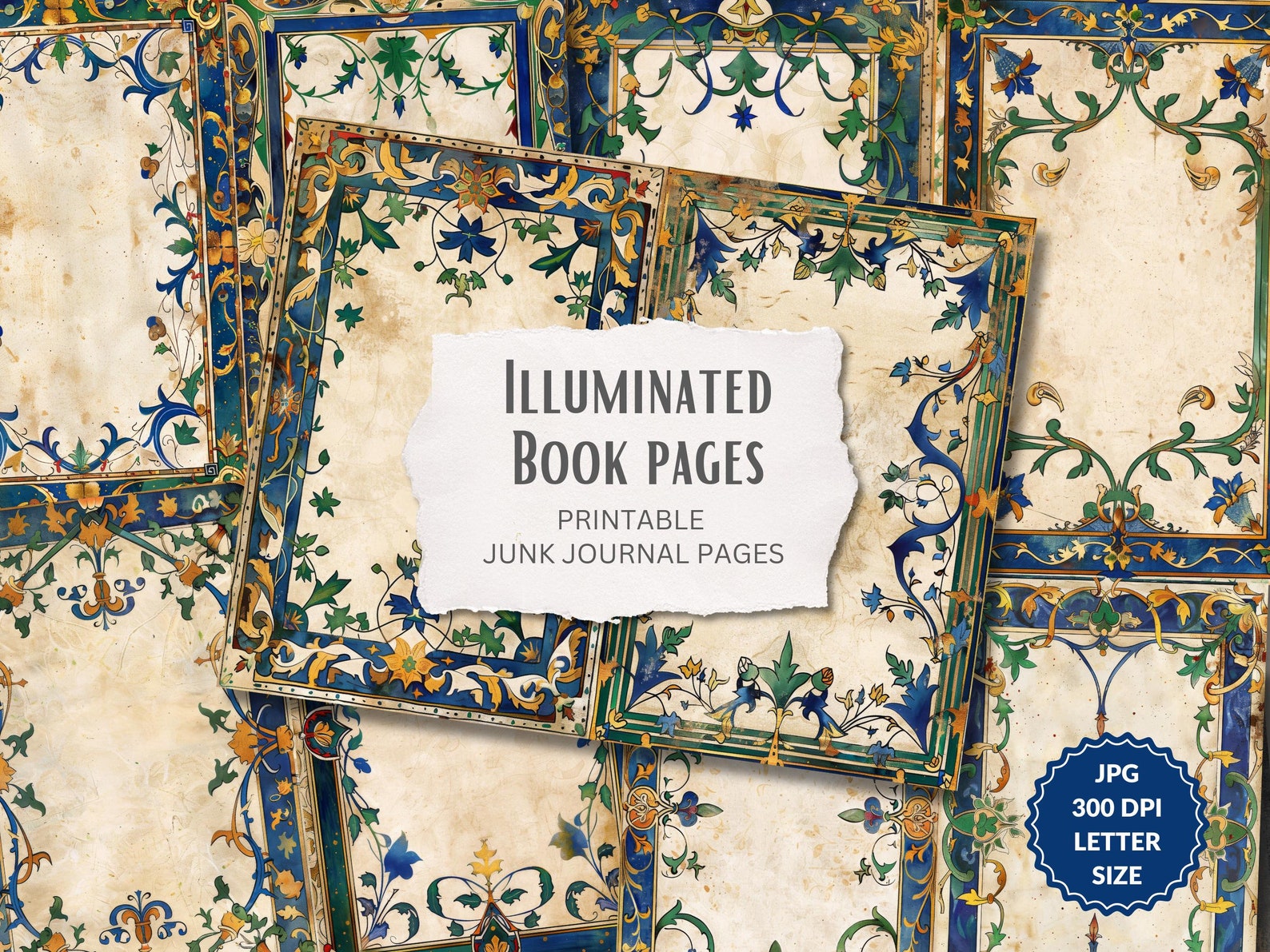 Medieval Style Illuminated Manuscript Border Frames Vol. I - 20 ...