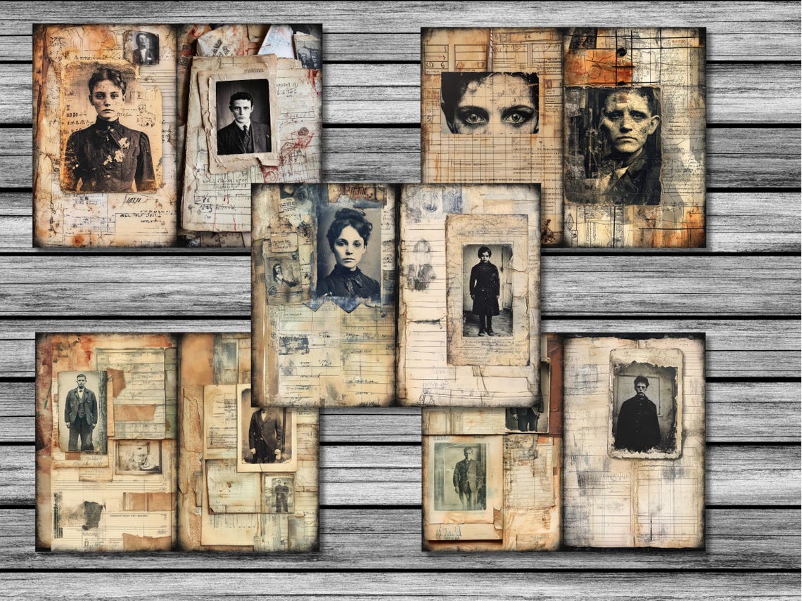 Asylum Junk Journal Pages - Asylum Files Vol. II - Lunatic Asylum ...