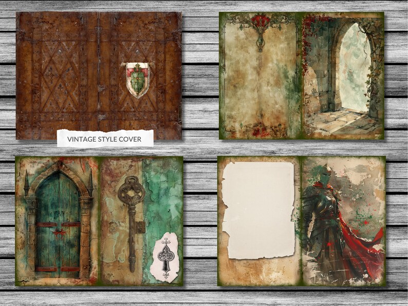 Medieval Kingdom Junk Journal Royal Printable Pages, Knight, Castle ...