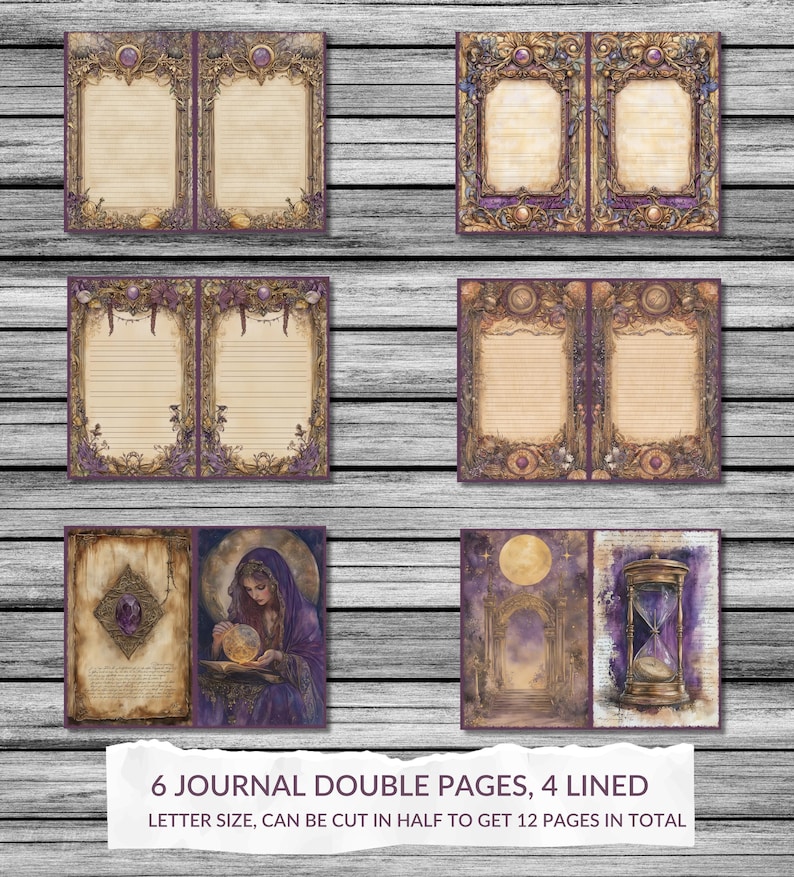 Fortune Teller - Add-on Junk Journal Kit, Palm Reading, Including Mini ...