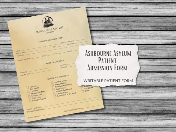 Insane Asylum Records Of Patients