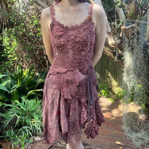 BohobyDarija Bohemian Fairy chocolate fantasy dress, vintage BohobyDarija Size XS to Medium