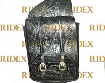 Sac De Selle Western En Véritable Cuir De Vache WILDRACE - Pour