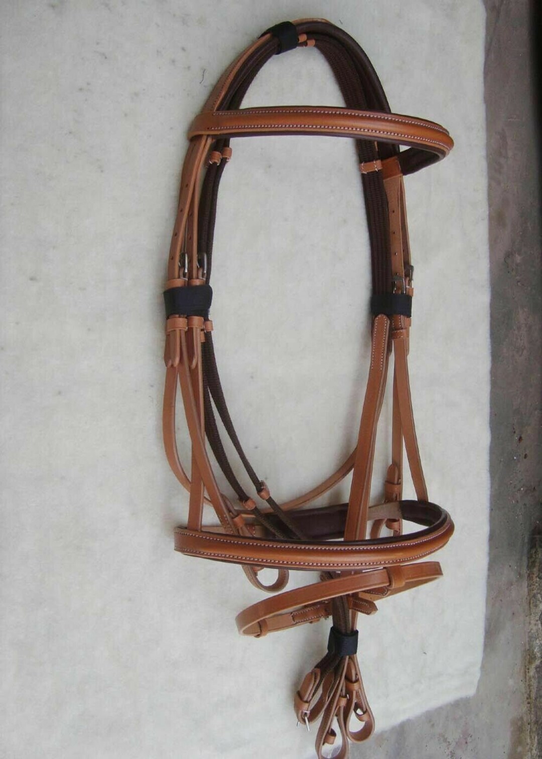 Dressage Leather Bridle English Horse Bridle With  Reins Etsy