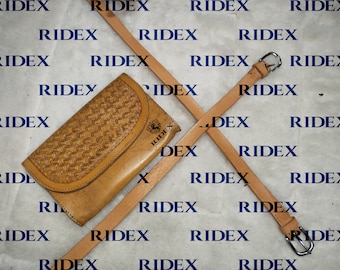 Handgefertigte Tan Farbe Handyhalter Pferdesattel Durable Beige Tasche.