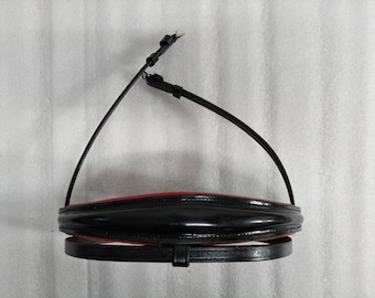 Leather Drop Noseband With Red Padding Horse Good Bridle noseband For Horse.