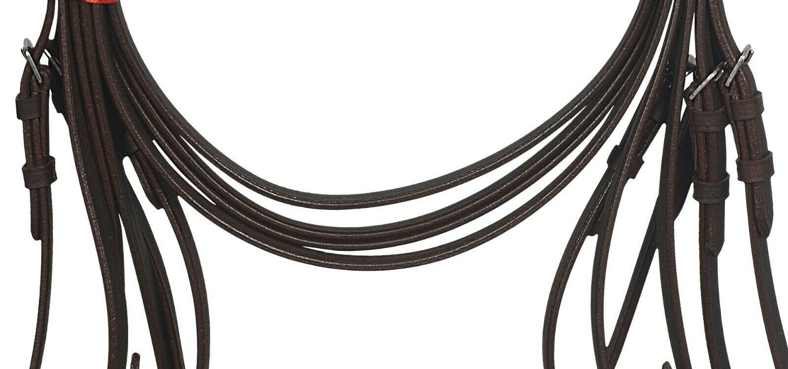 Reseau Breton Bride Weymouth Double Rênes En Cuir Marron Rembourrage Anatomique Toutes Tailles De Chevaux