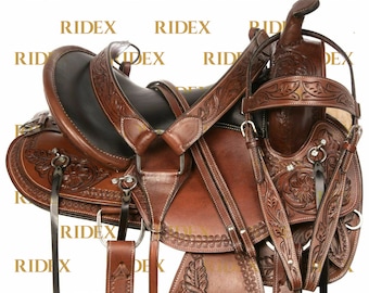 New Freeny Leather Endurance Saddle Set 