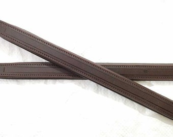Set 20x1 Padded Empty Channel Leather Browband (6MM,8MM, 10MM),All Sizes & Shape Available.