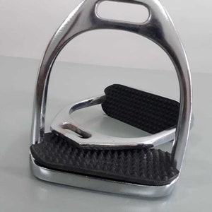 Best Quality Horse English Aluminum Plated Stirrup With Black Pads