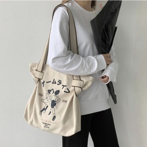 Japanese Anime Style Tote Bag Women Shopping Bag Women - Etsy