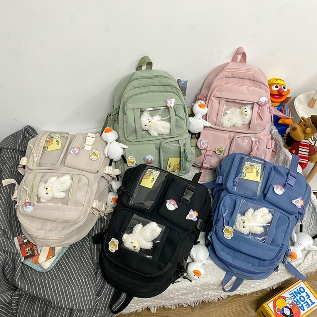 Cute Ita Backpack With Accessorieswomen Backpackkawaii Girl - Etsy