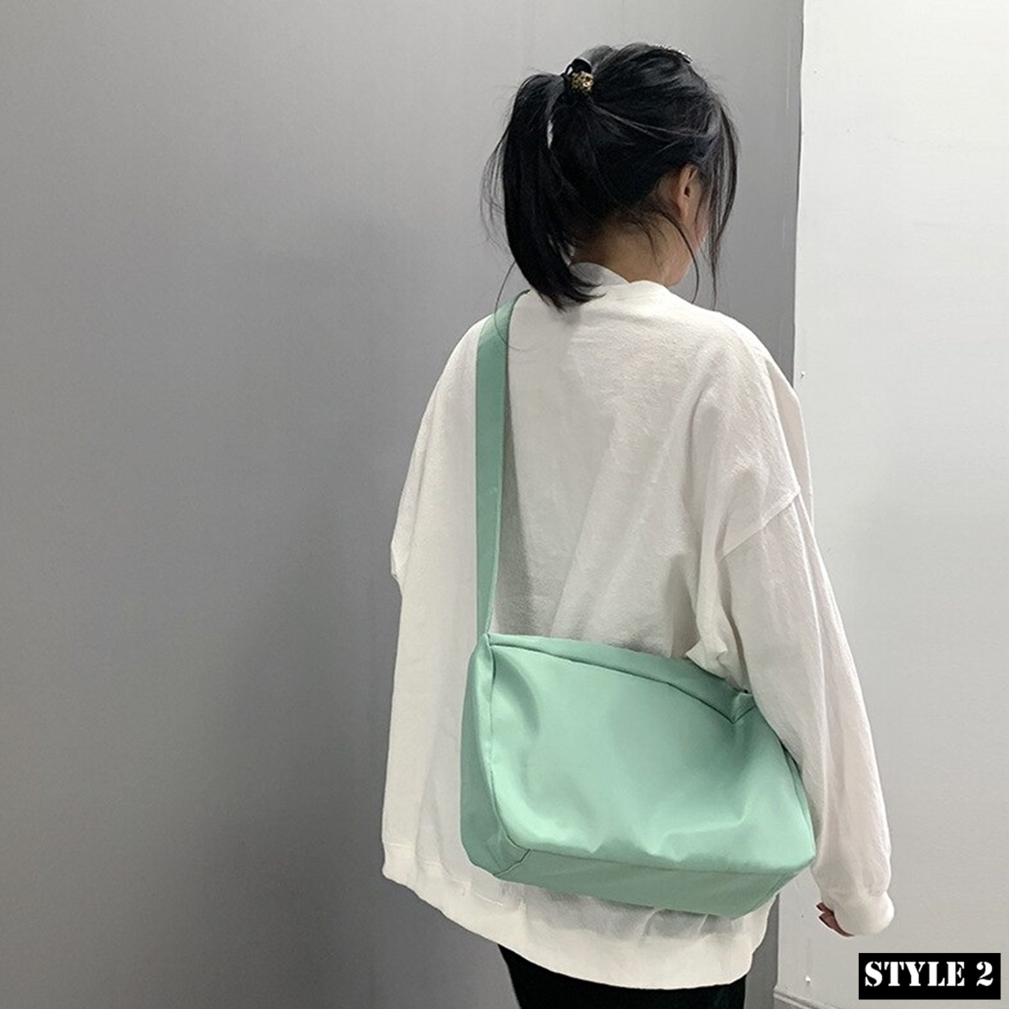 Korean Style Crossbody Bag Casual Messenger Bag Student Etsy