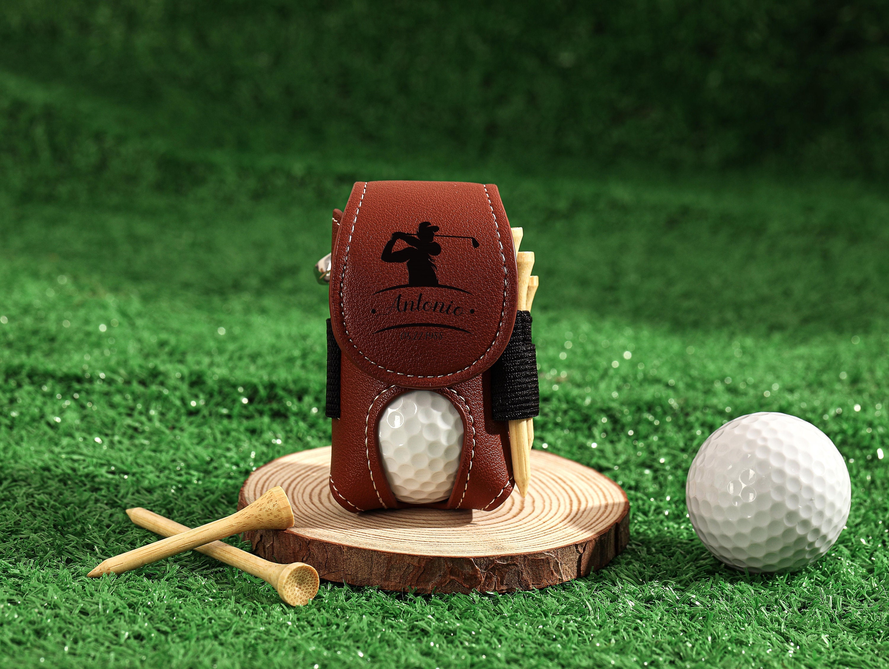 Anlising 6er-Set Golfball-Reinigungstaschen – Wasserdicht, Mit Karabiner & In 6 Farben