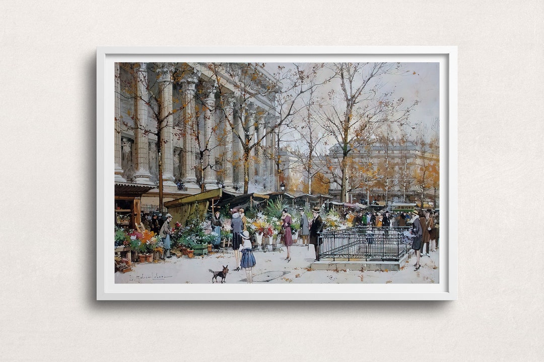 Vintage Paris Wall Art Paris Spring Art Print Painting Etsy