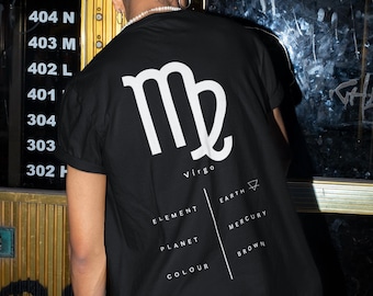 Virgo Astrology T-Shirt in Organic Cotton | Eco-Friendly Zodiac Apparel