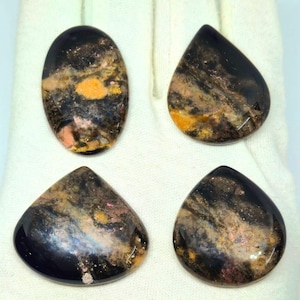 Plume Agate Cabochons