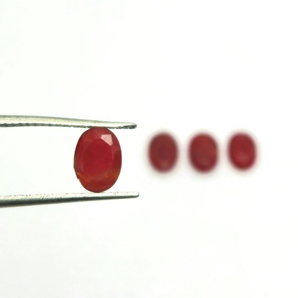 AAA+ Quality!!! Red Cutting Glass. 4 Pic Set. Oval Shape. Glass Gemstone. Cabochons. Jewelry Making.