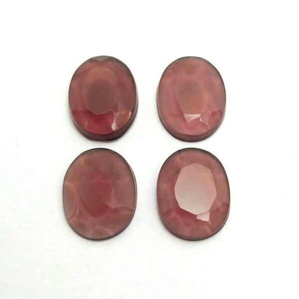 AAA+ Quality!!! Brown Cutting Glass. 4 Pic Set. Oval Shape. Glass Gemstone. Cabochons. Jewelry Making.