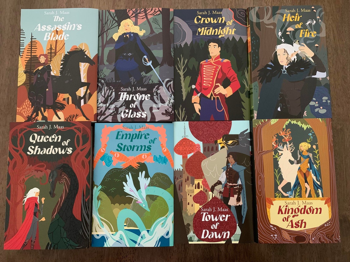 Throne of Glass Dust Jackets Etsy Canada