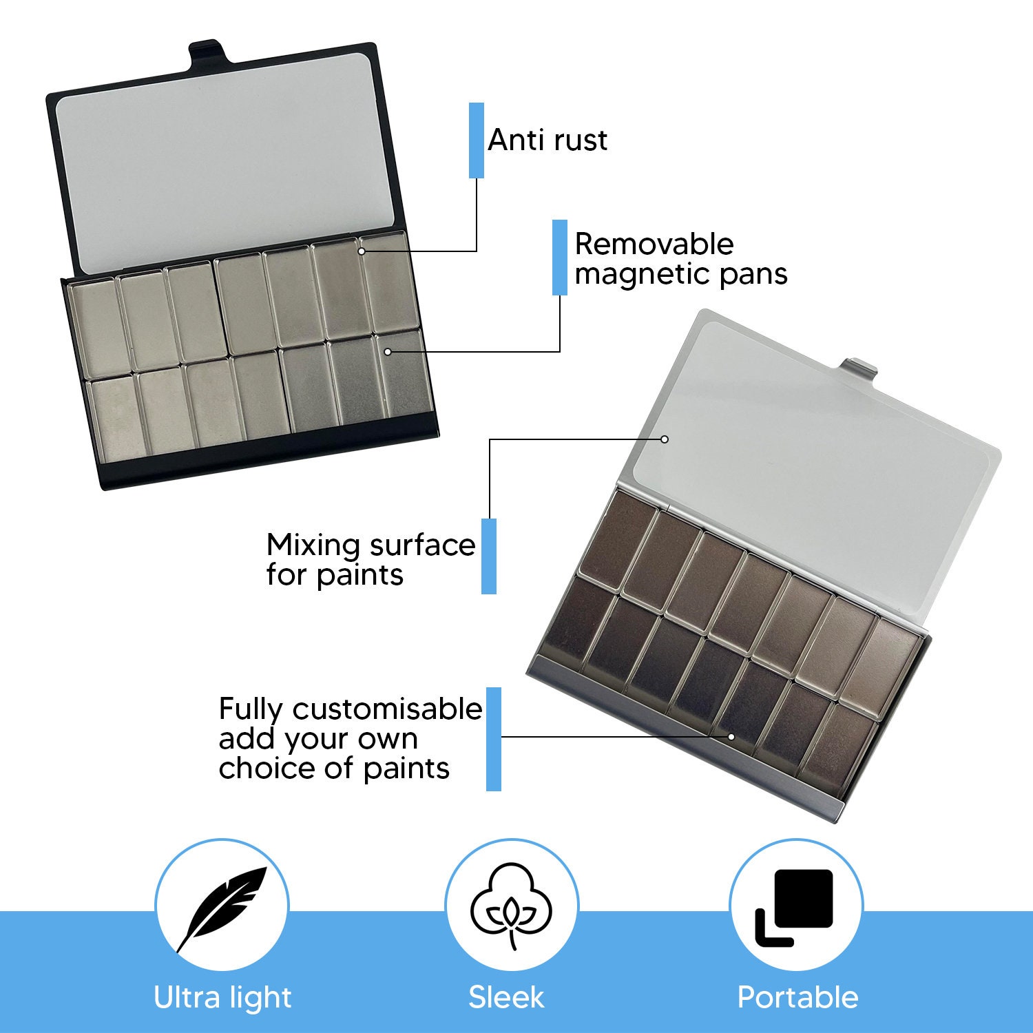 Art Advantage® Two-Sided Paint Mixing Palette