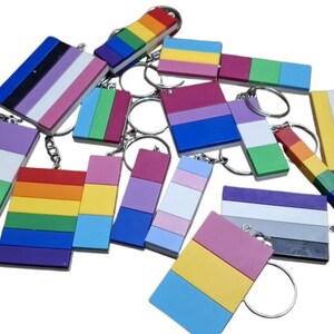 LGBTQ+ Flag Keyrings