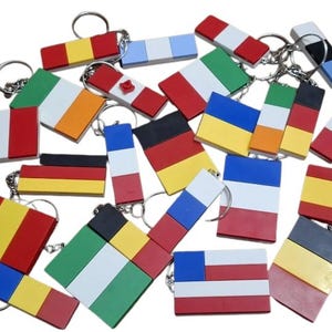World Flag Keyrings