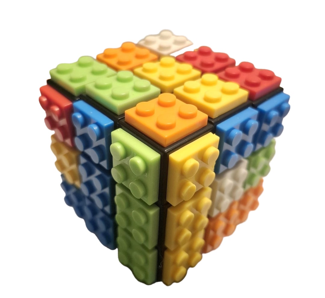 Construction Brick Puzzle Cube - Etsy