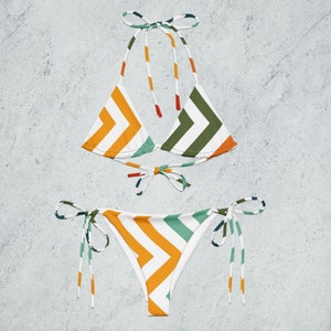 printrd recycled string bikini